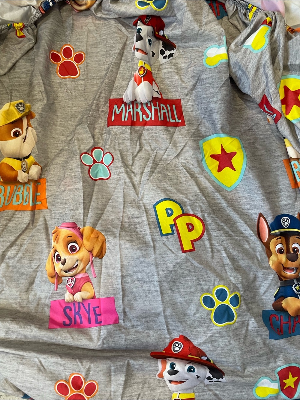 Paw Patrol Kids' Character Print Bed Sheets- Size Full